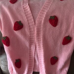 BiBi Pink Strawberry Cardigan